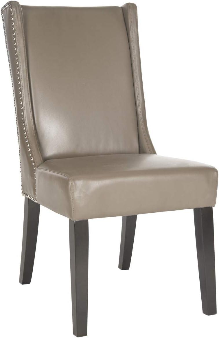 Sher 19H Side Chair Silver Nail Heads (Set Of 2) - Clay - Safavieh