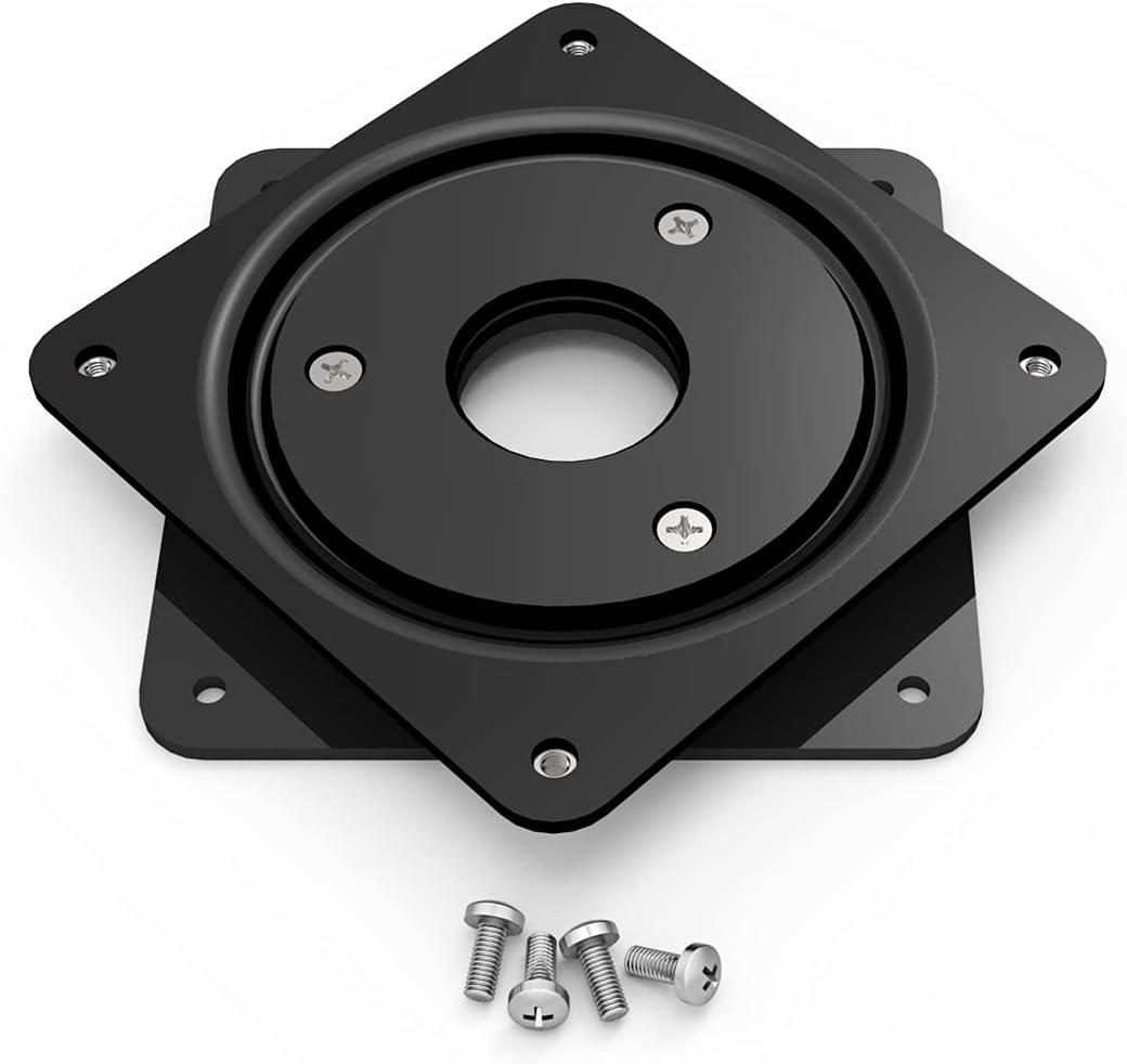 Black Steel VESA Swivel Plate Wall Mount