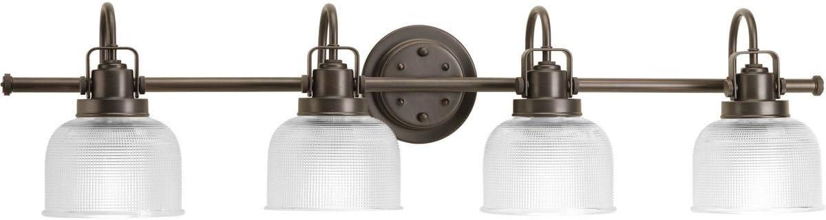 Rosser 4 Light Transparent Dimmable Vanity Light