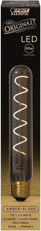 Feit Electric T10 E26 (Medium) LED Bulb Amber 40 Watt Equivalence 1 pk
