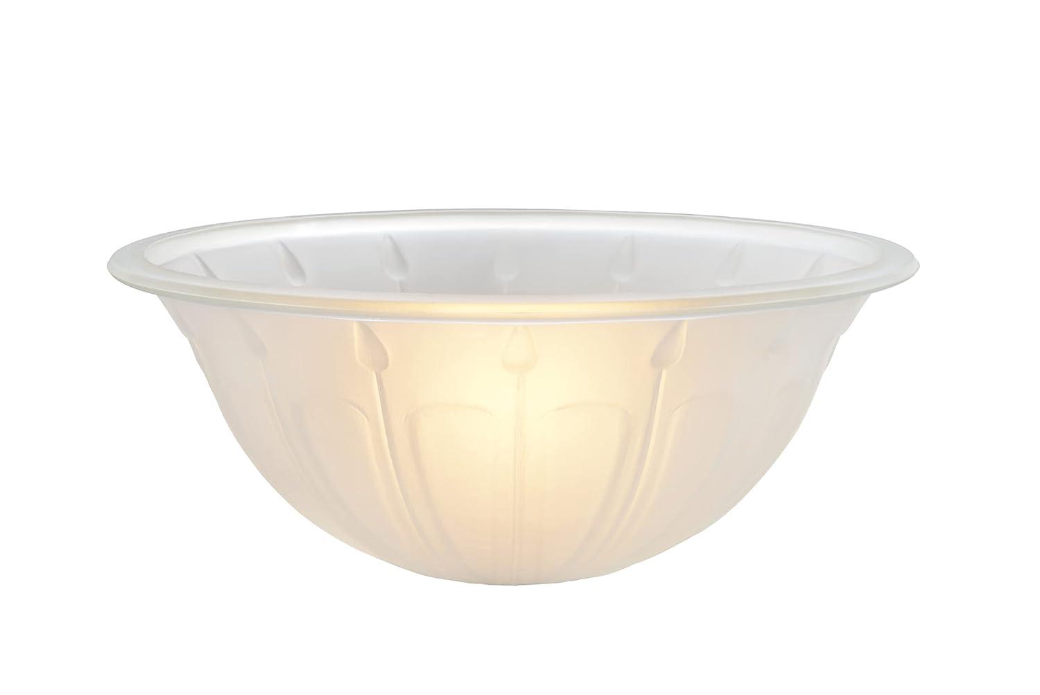 Aspen Creative Corporation 5'' H Glass Bowl Glass Shade