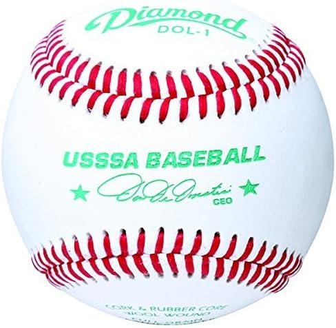 Diamond Baseball 30 D-OB Baseballs with Black 6 Gallon Ball Bucket BKT B D-OB 30
