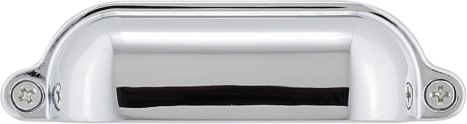 Montrose Collection 3-9/16 in. (90 mm) Classic Chrome Cabinet Cup Pull