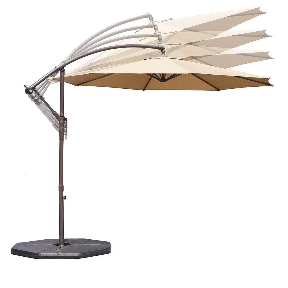 10ft Nude Steel Octagon Cantilever Side Post Umbrella