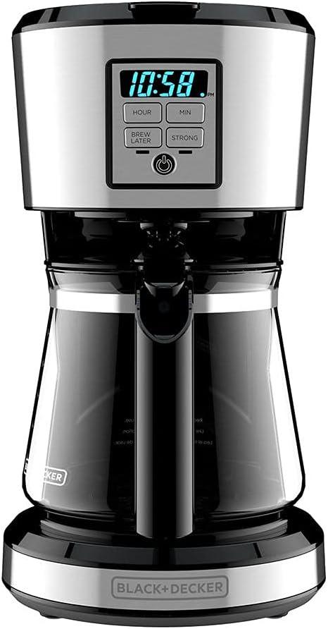 Black & Decker 12 Cup Stainless Coffee Maker with Vortex Technology