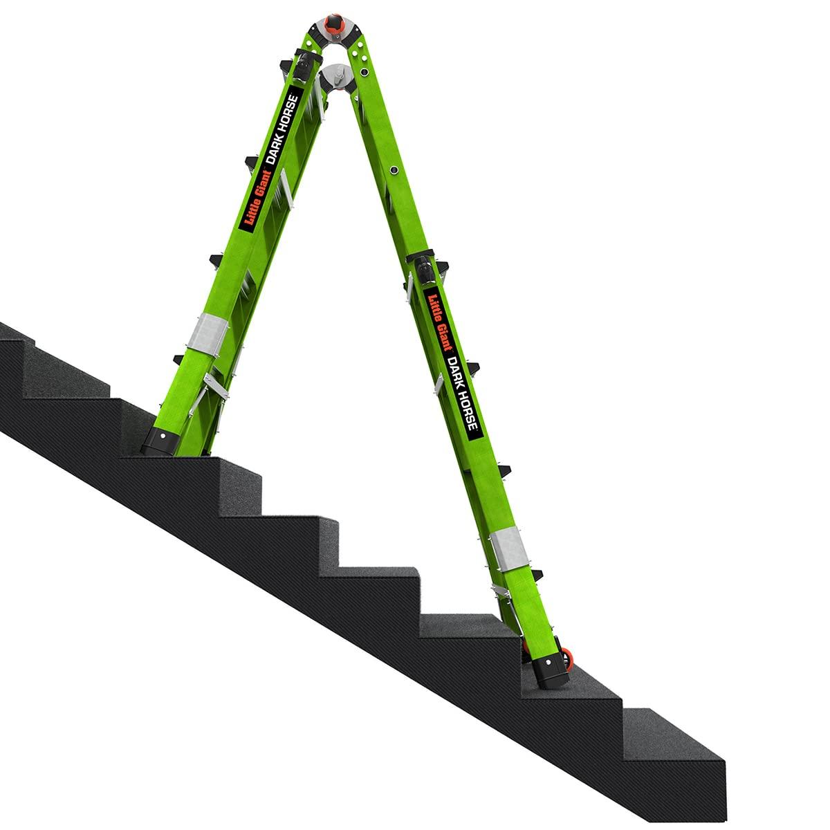 Little Giant Ladder Systems Multipurpose Dark Horse Ladder, 4 to 7 ft, Fiberglass Multi-color