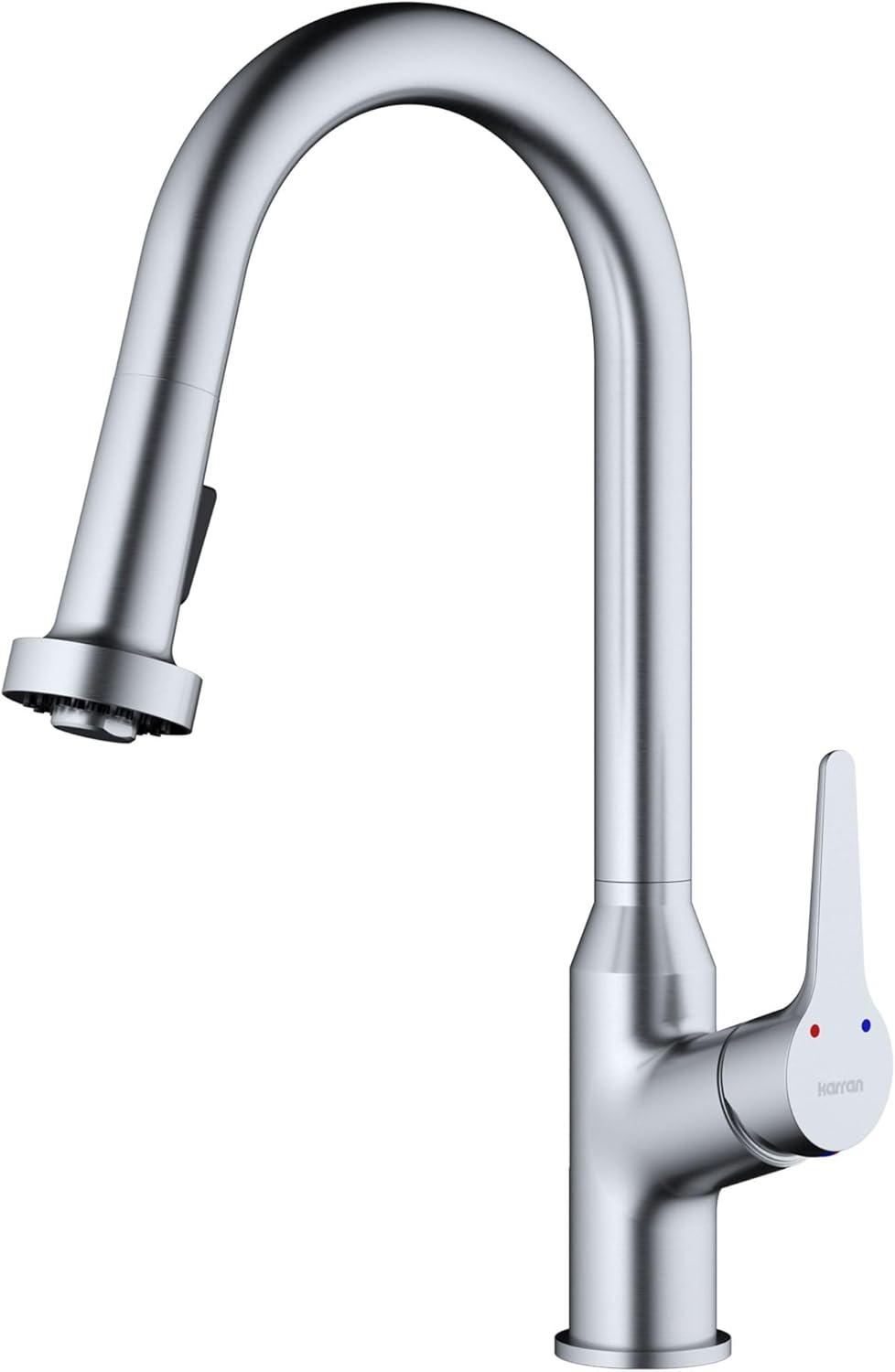 Stainless Steel Single Handle Pull-Down Kitchen Faucet