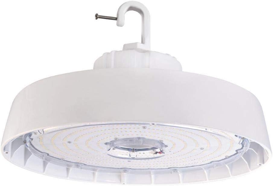 14'' White Aluminum LED High Bay Light with Dimmable Feature