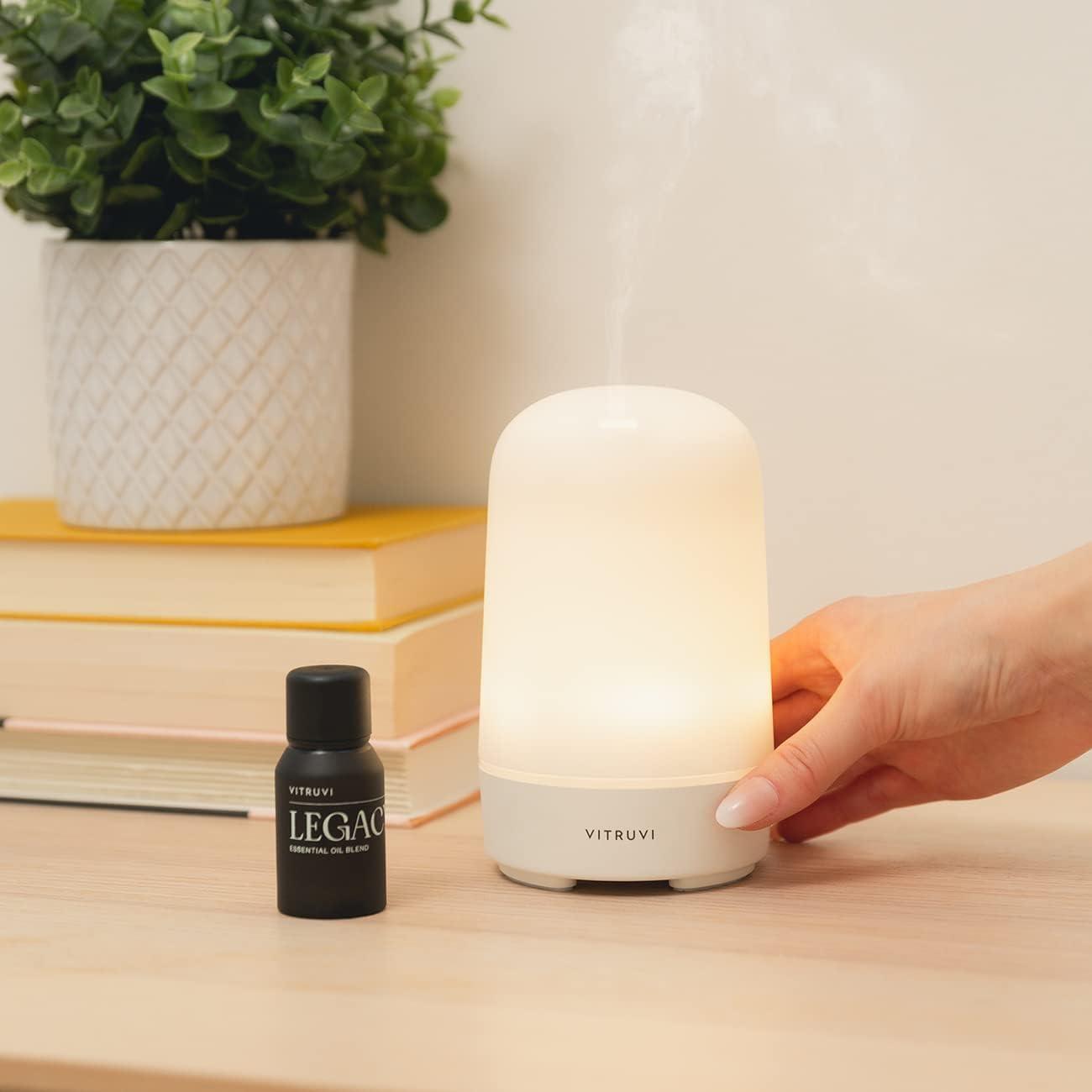 Compact White BPA-Free Ultrasonic Electric Diffuser