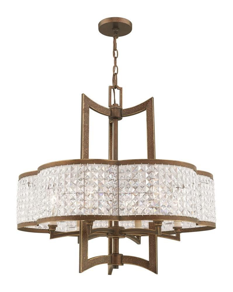 Livex Lighting Grammercy 6 - Light Chandelier in  Winter Gold
