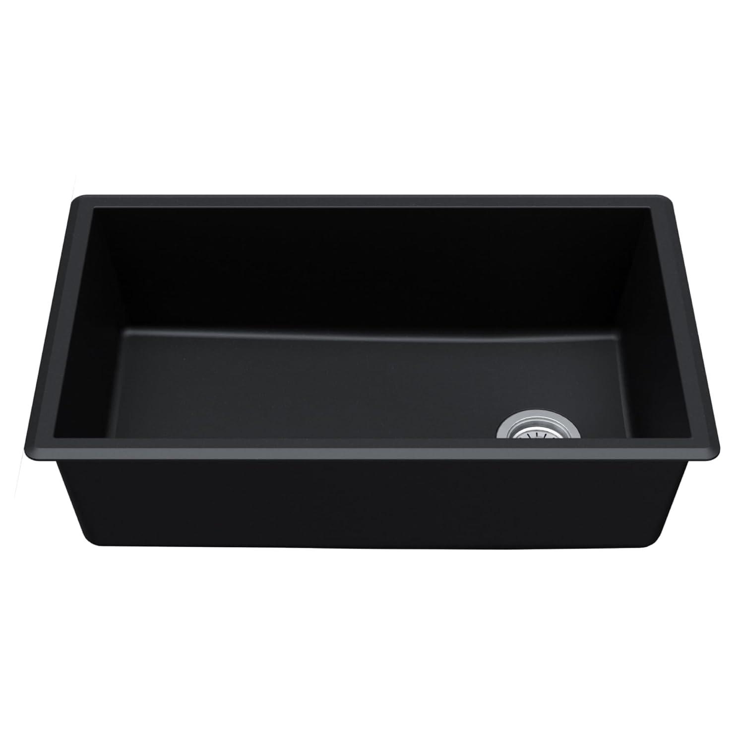 Karran Undermount Quartz Composite 31-3/4'' X 19-1/4'' Single Bowl Kitchen Sink