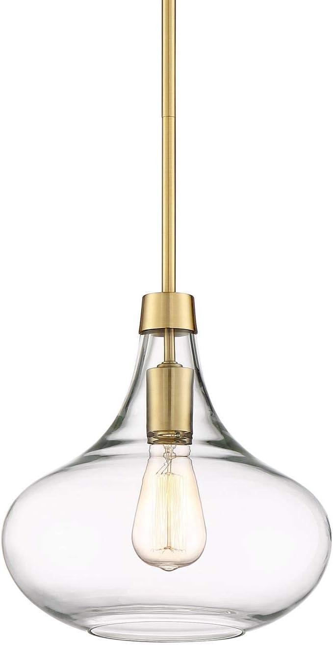 Possini Euro Design Asni Warm Gold Metal Mini Pendant 11" Wide Modern Clear Glass 4-Light Fixture for Dining Room Kitchen Island