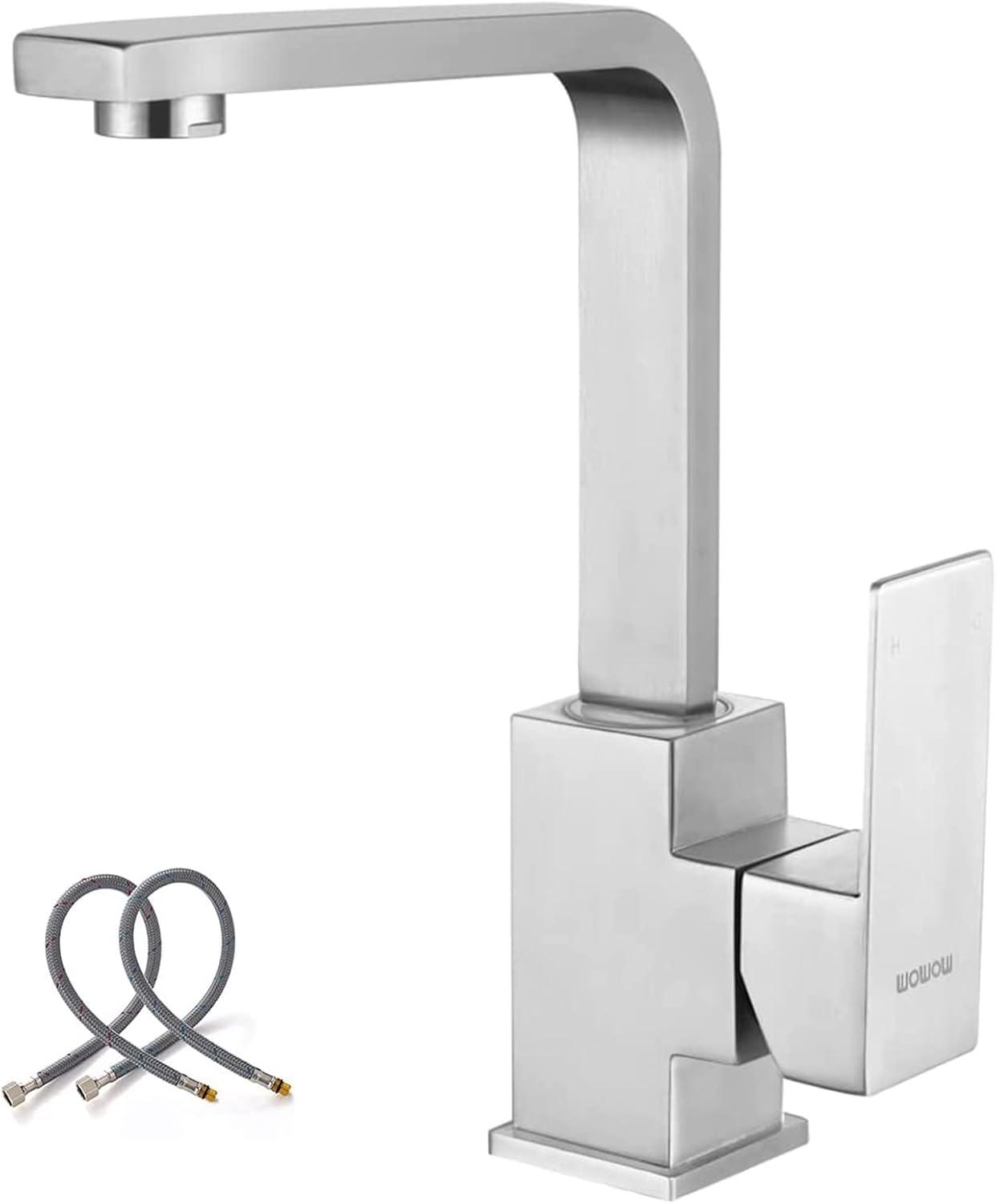 Brushed Nickel Stainless Steel Single Handle Bar Faucet