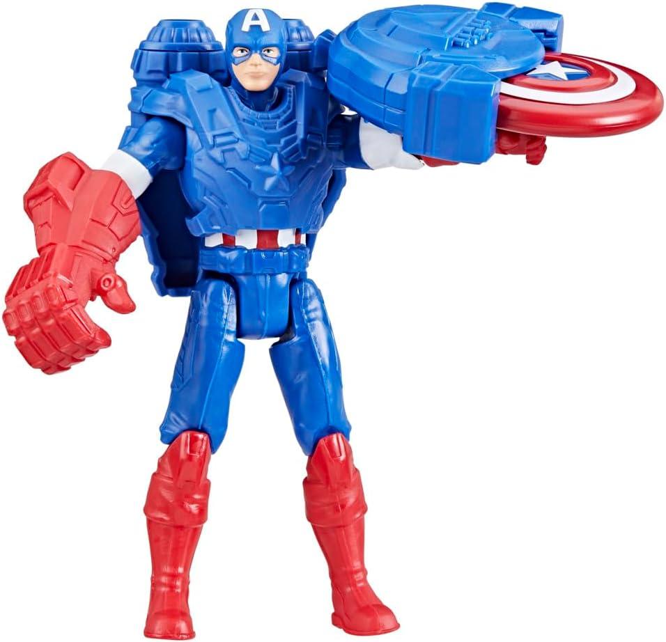 Marvel Avengers Epic Hero Series Battle Gear 4" Captain America Action Figure for Kids 4+