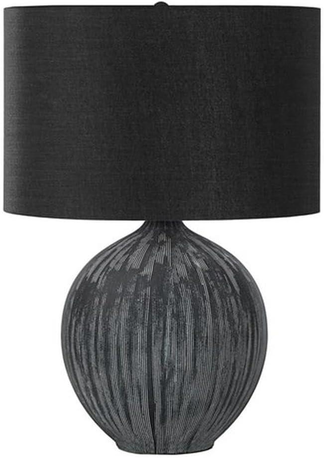 Monarch Specialties Lighting 23inchH Table Lamp Black Ceramic Black Shade Contemporary