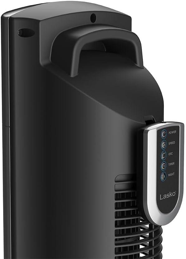 Open Box Lasko 48 Inch 3 Speed Oscillating Tower Fan w/ Nighttime Setting