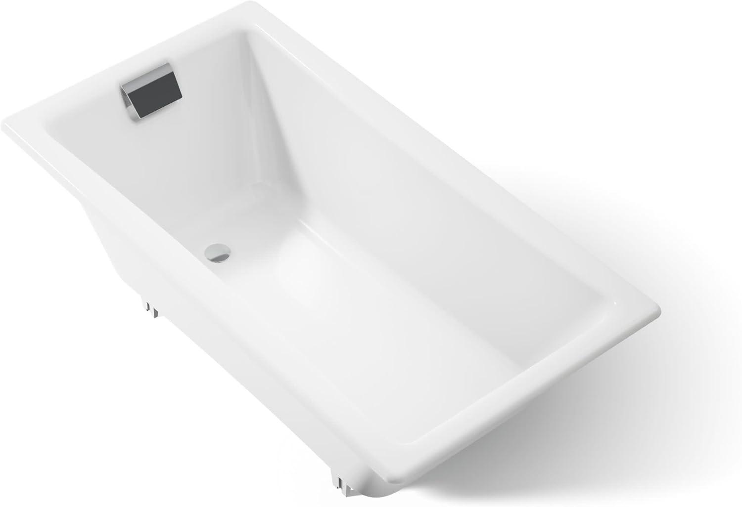 Tea-for-Two for Two 60" x 32" Drop-In Soaking Bathtub