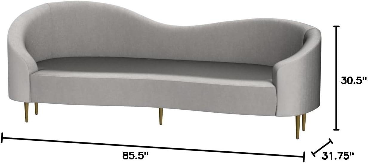 86'' Velvet Sofa