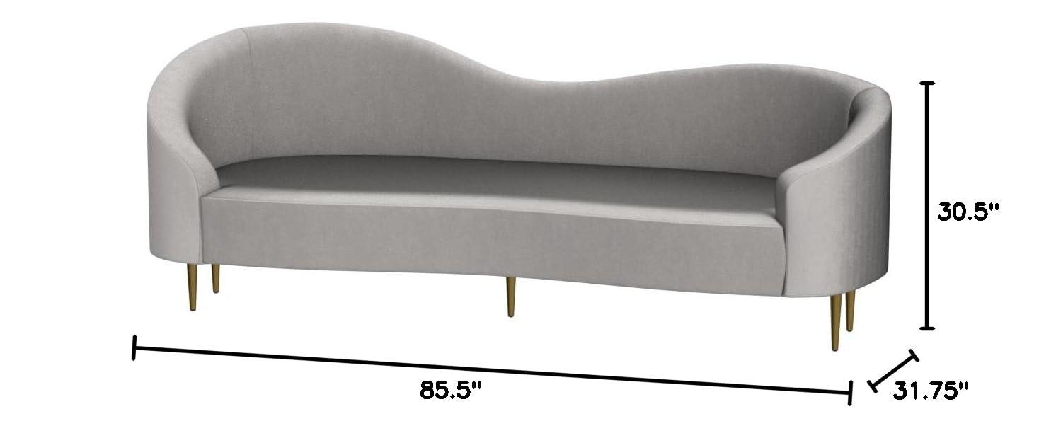 86'' Velvet Sofa
