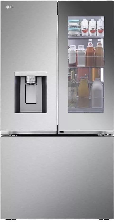 LG LRYKC2606S 25.5 Cu. Ft. Stainless Steel French Door Counter Depth Smart Refrigerator