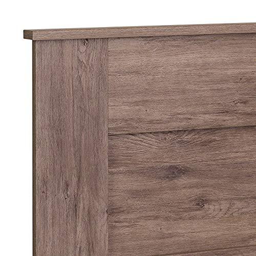 Queen Flat Panel Headboard Drifted Gray - Prepac