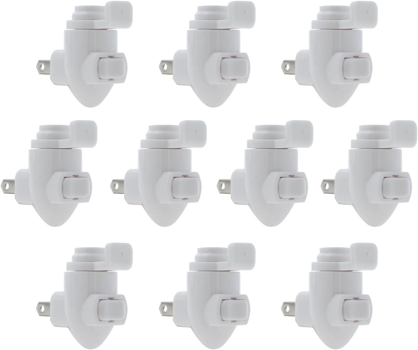 White Plastic Plug-in Night Light Module Pack of 10