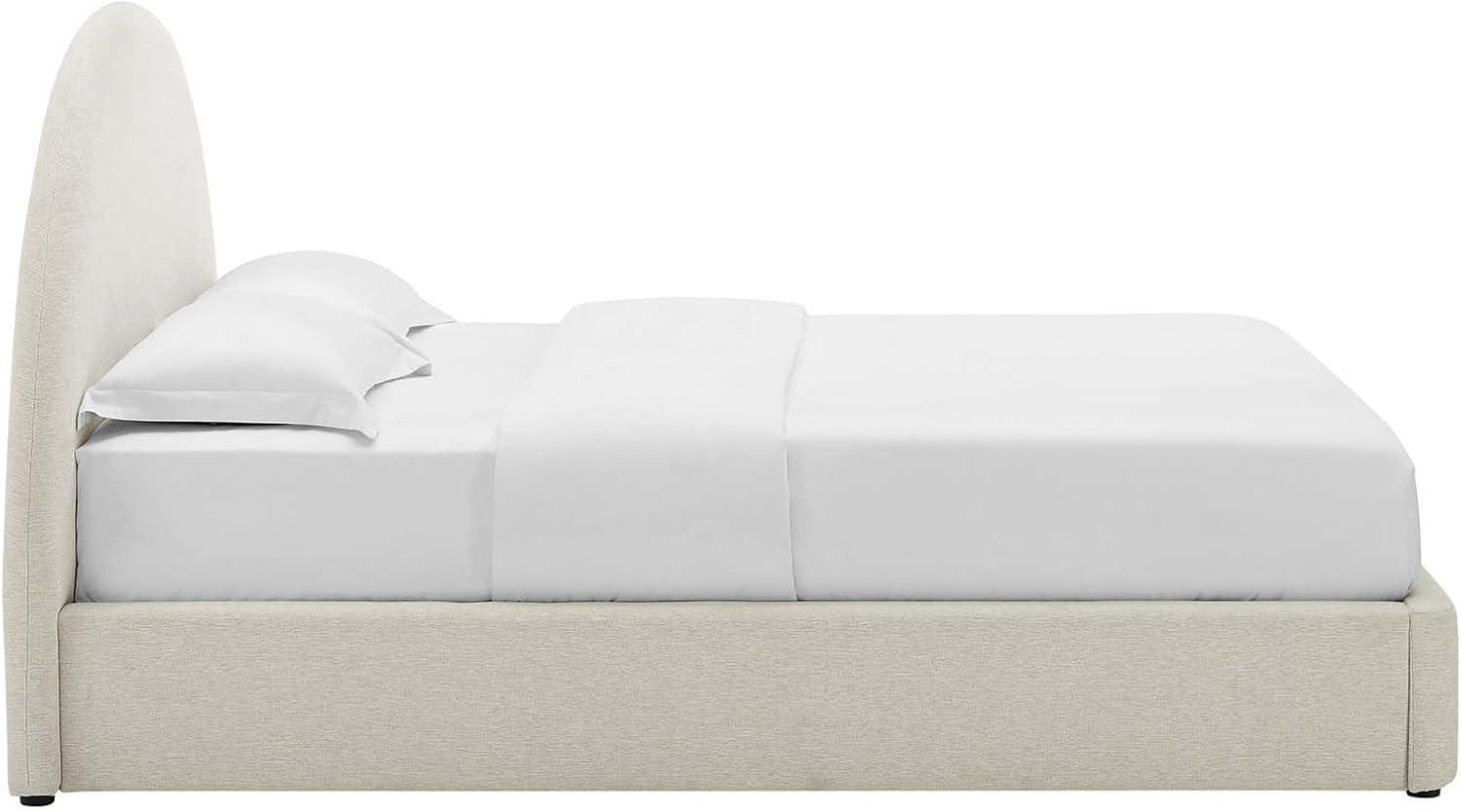 Modway Resort Performance Velvet Arched Round Platform Bed