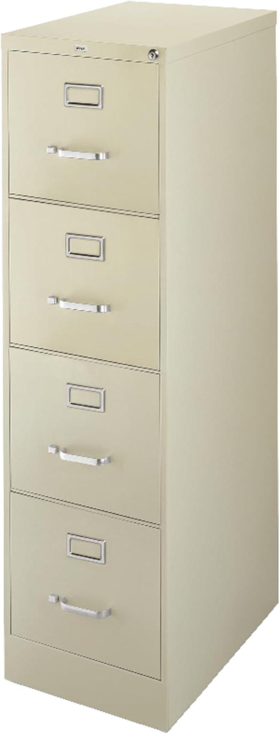 Sleek Black 4-Drawer Legal Size Lockable Steel File Cabinet