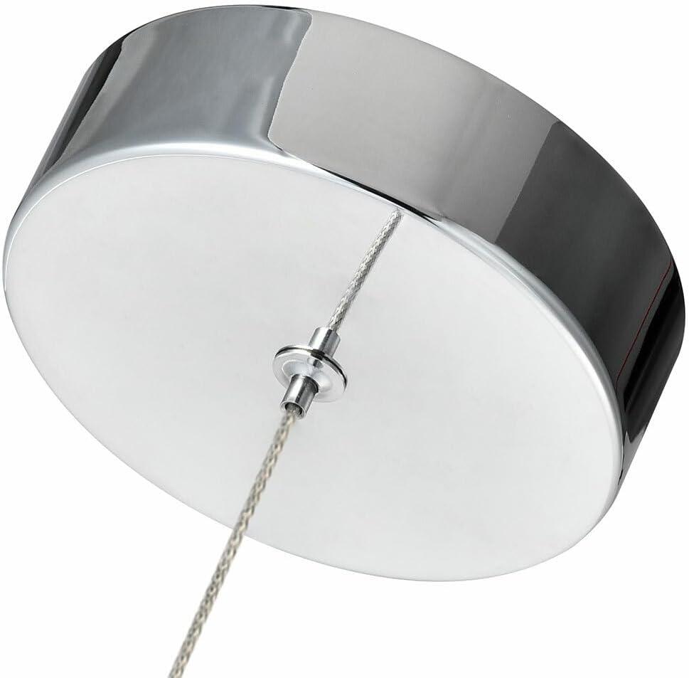 Sienna 5-in Integrated LED Height Adjustable ETL Certified Pendant Light with Globe Shade