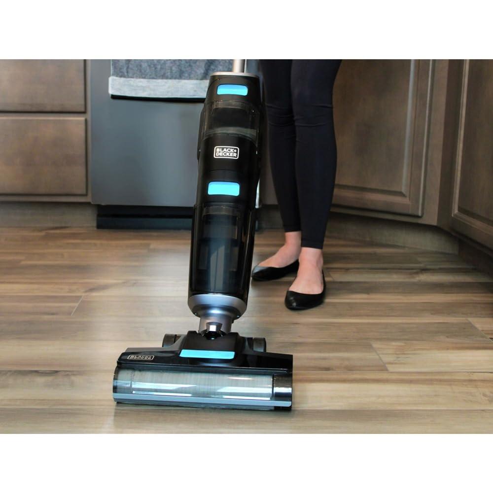 Black + Decker Multi-Surface Cordless Wet and Dry Vacuum + Wash Duo with Accessories and HEPA Filter Black: Rechargeable, Bagless, Lithium Ion Battery