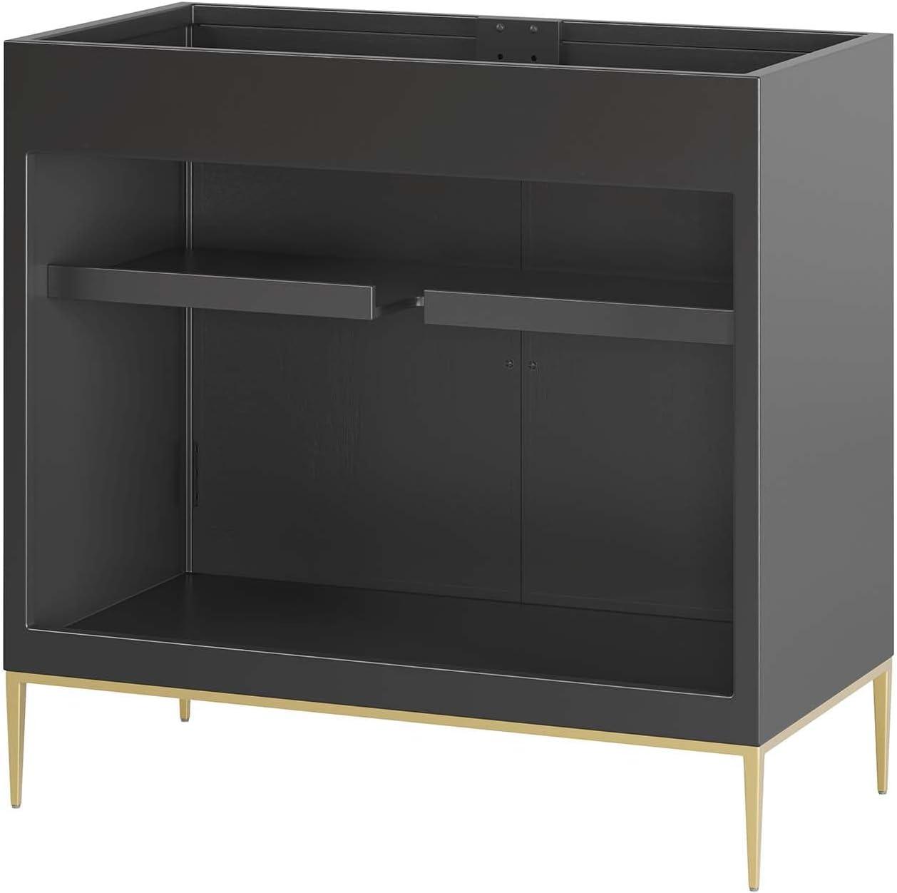 Modway Modway 35" Single Bathroom Vanity Base Only in Black