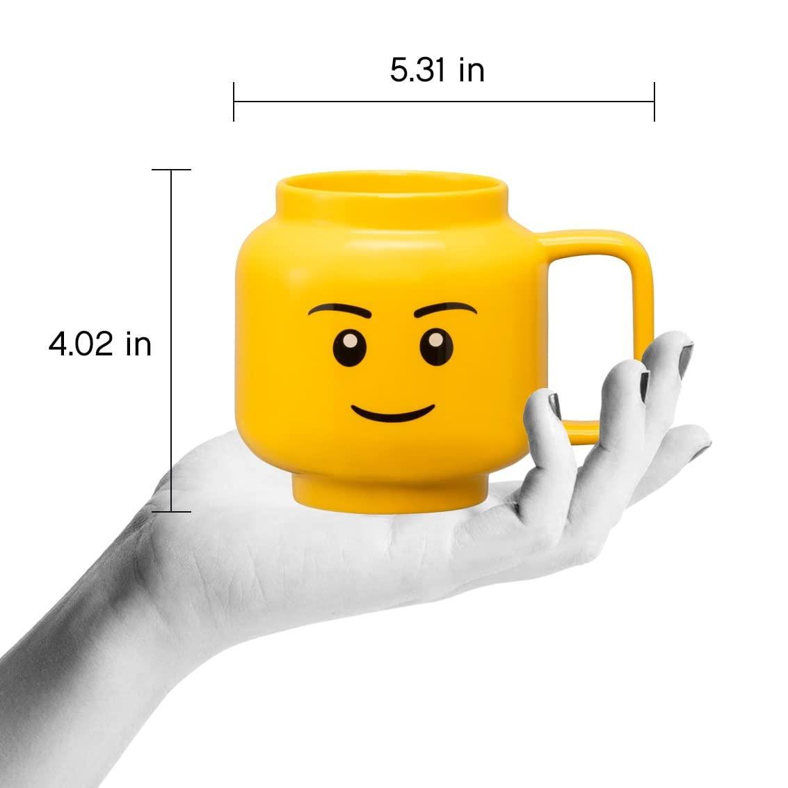 LEGO LEGO: Ceramic Mug Small - Boy - 8.6oz (255 mL), Classic Yellow Minifigures Head
