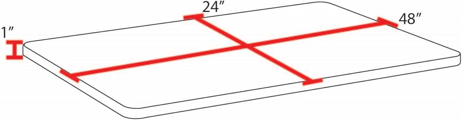 48" x 24" Rectangle Laminate Table Top- Cherry/ Maple