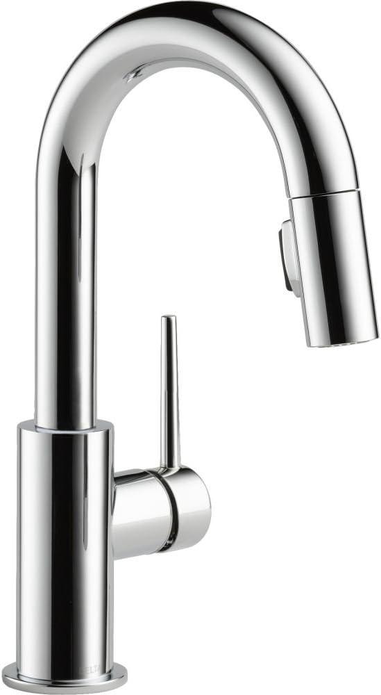 Trinsic Pull Down Sprayer Bar Faucet, Single Handle Prep Sink Faucet