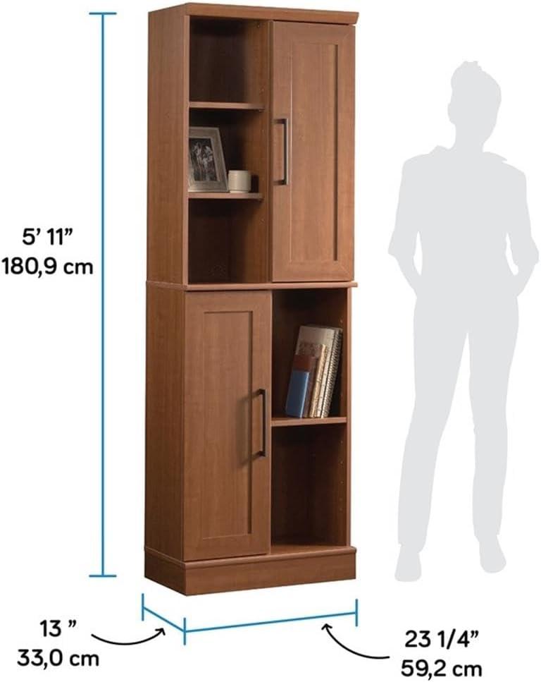 Sauder Homeplus 2 Door Storage Cabinet Sienna Oak