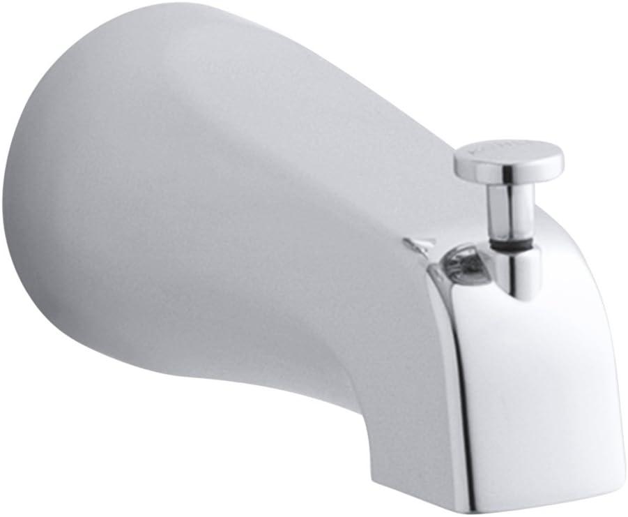 Chrome Wall Mounted Tub Spout with Diverter