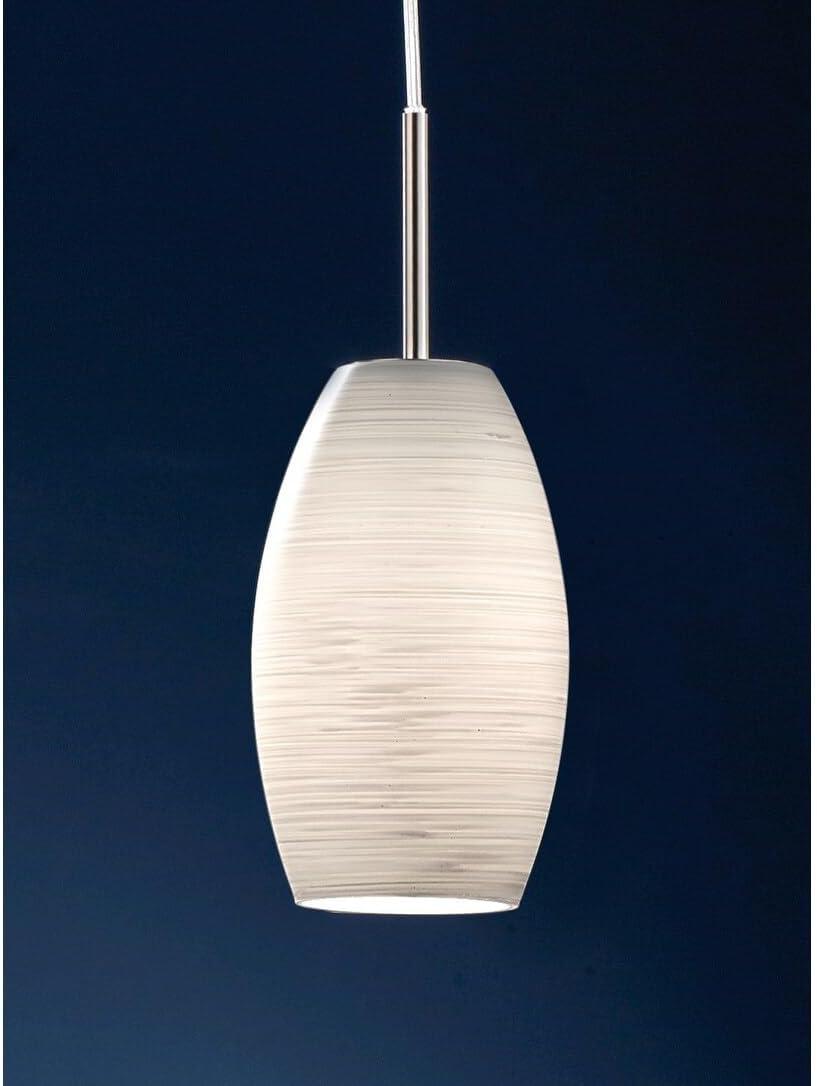 Batista 1 Multi Light Pendant Ceiling Light 39.5 " Matte Nickel - Eglo: ETL Listed, Glass Dome Shades, Steel Body