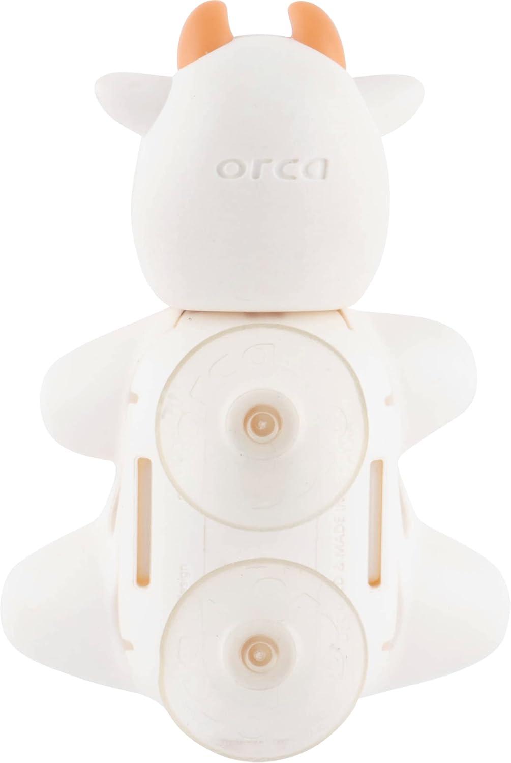 Flipper Fun Animal Cow Toothbrush Cover – Kids Toothbrush Holder with Cover – Toothbrush Holders for Bathrooms - Suction Cup Toothbrush Holder