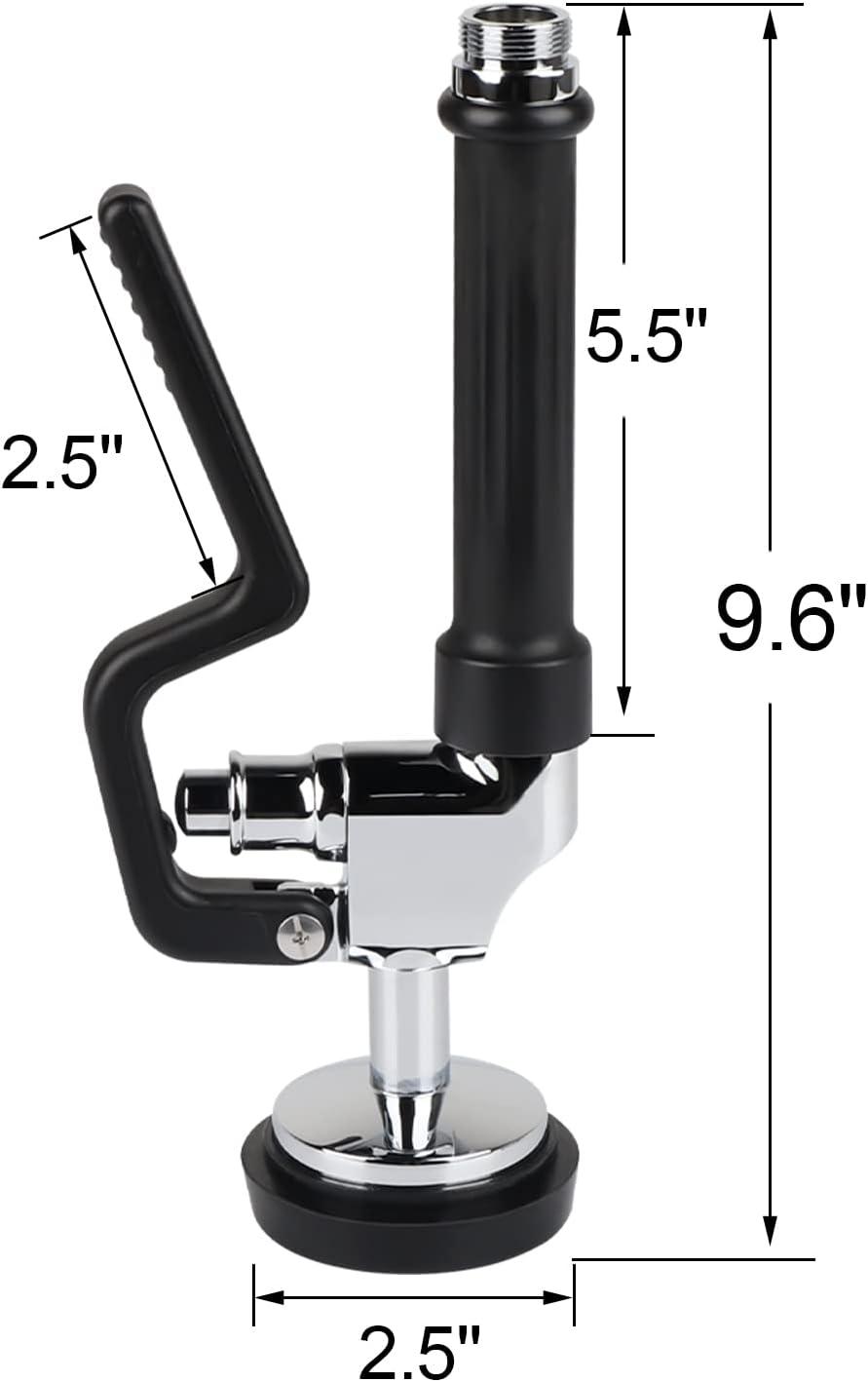 Chrome Commercial Kitchen Faucet Spray Valve with Handle Grip