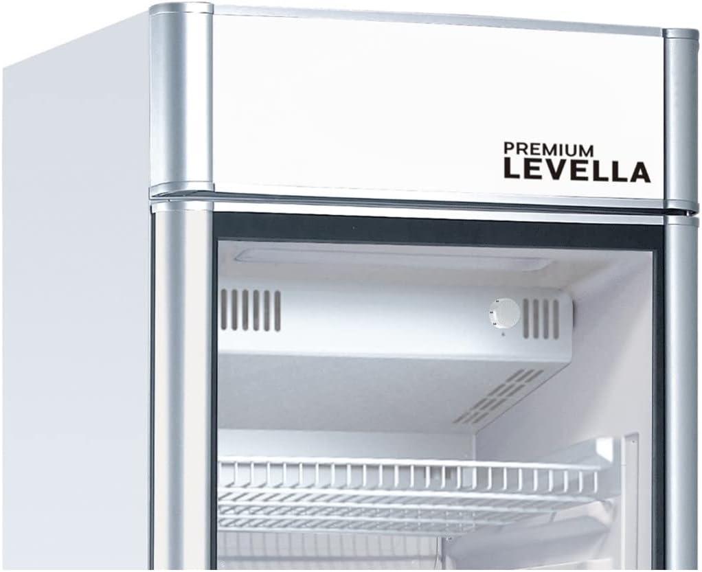 Premium Levella PRF65DX 6.5 cu ft Flat Front Beverage Refrigerator Silver