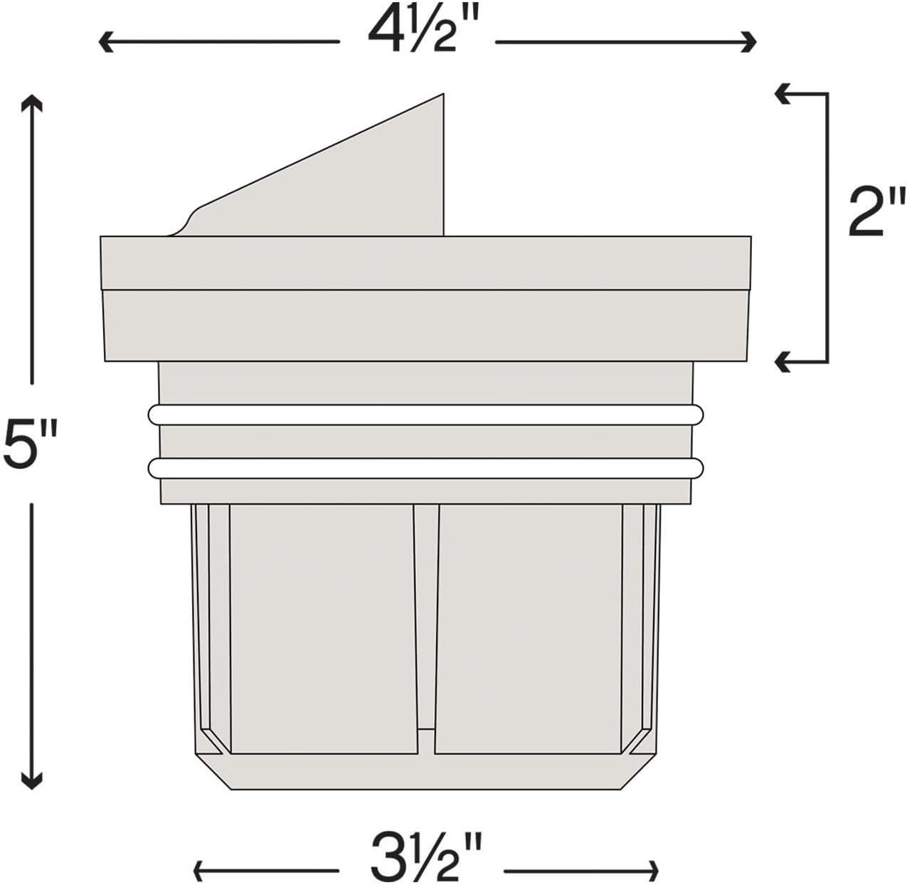Bronze Low Voltage LED Shielded Well Light with Clear Lens