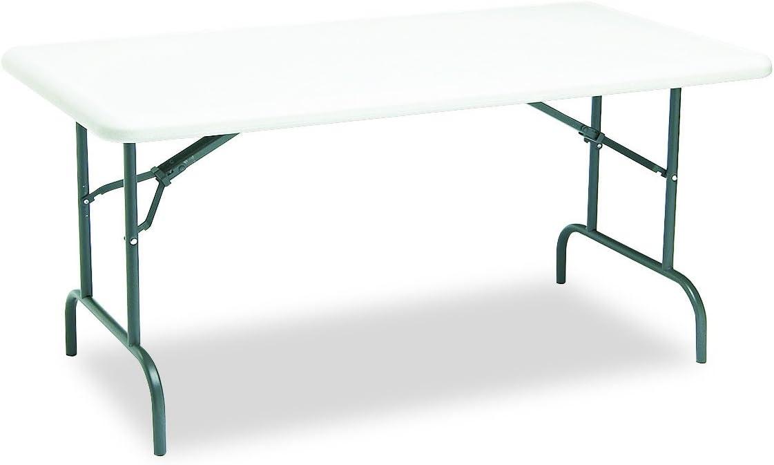 Iceberg 65213 IndestrucTable TOO 1200 Series Resin Folding Table, 60w x 30d x 29h, Platinum