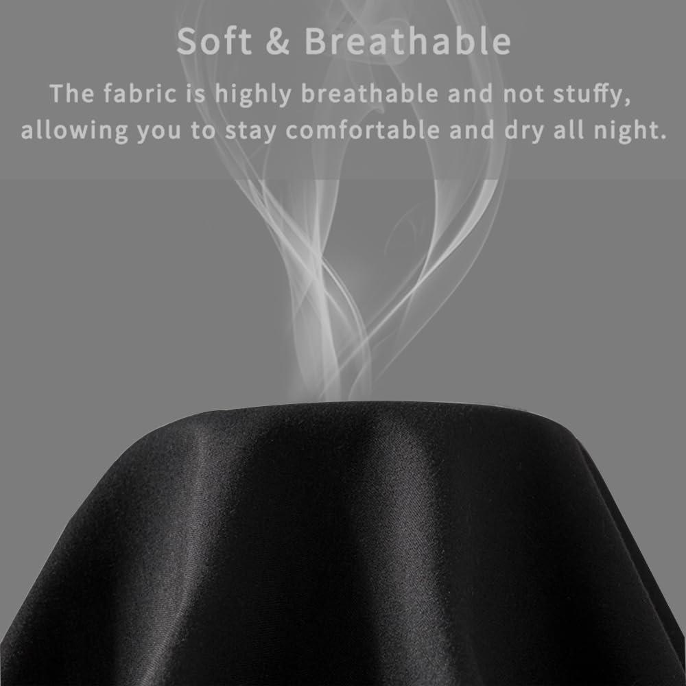 Grace Linen Ruffle Pillow Shams Standard Size Set of 2, 20X26 - Microfiber Soft & Breathable & smooth - Ruffle Pillowcases 20X26 - Black