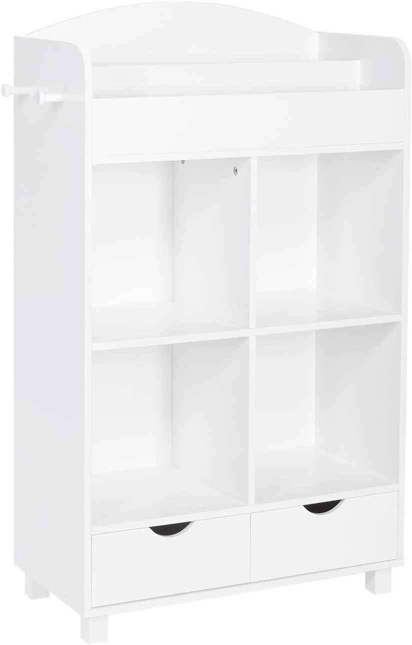 Kids' Book Nook Collection Cubby Storage Cabinet and Bookrack with 2 Bins - RiverRidge