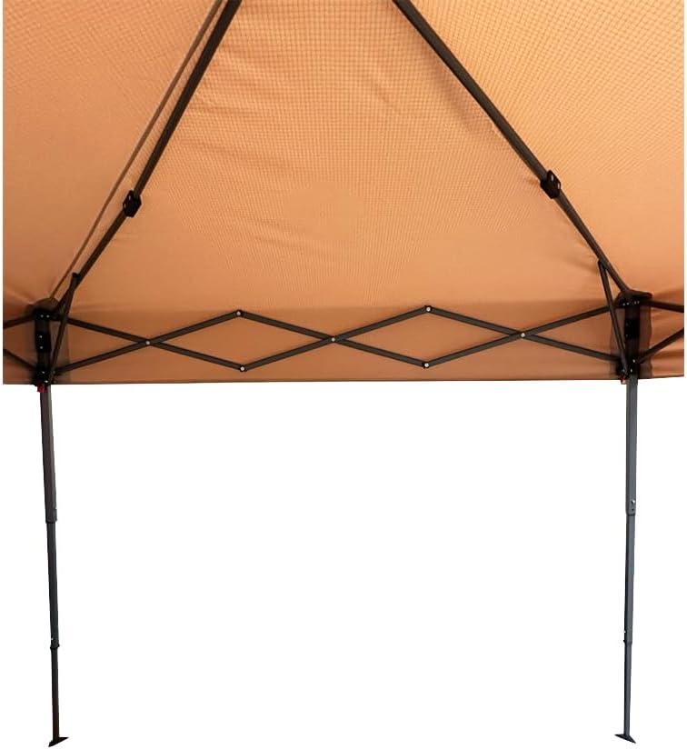 Garden Winds Custom Fit Replacement Canopy Top Cover Compatible with MasterCanopy AbcCanopy Cooshade Base 8' x 8', Canopy Top 6' x 6' Slant Leg - Upgraded Performance RIPLOCK 350 Fabric - Slate Gray