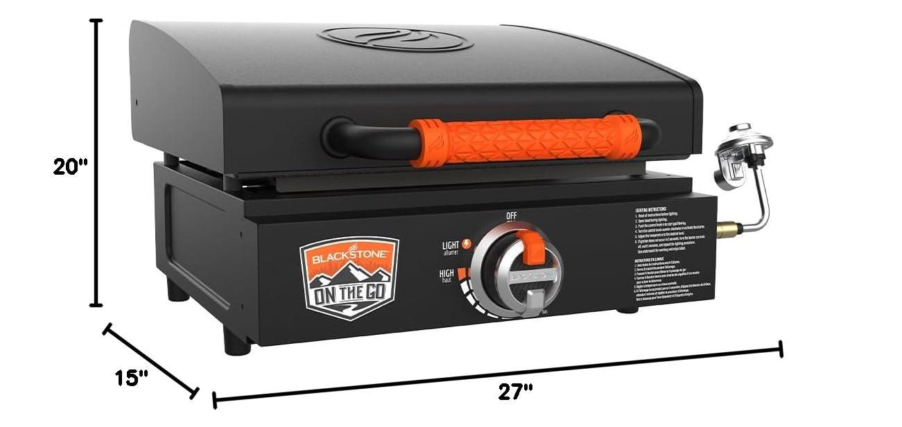 Blackstone On the Go 17" Tabletop Griddle with Hood