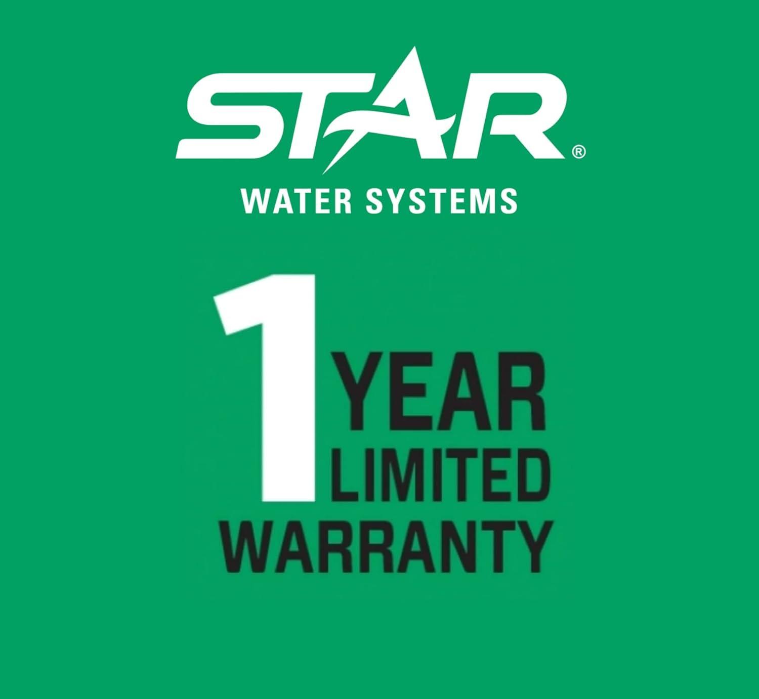Star ½ HP Black Thermoplastic Submersible Utility Pump