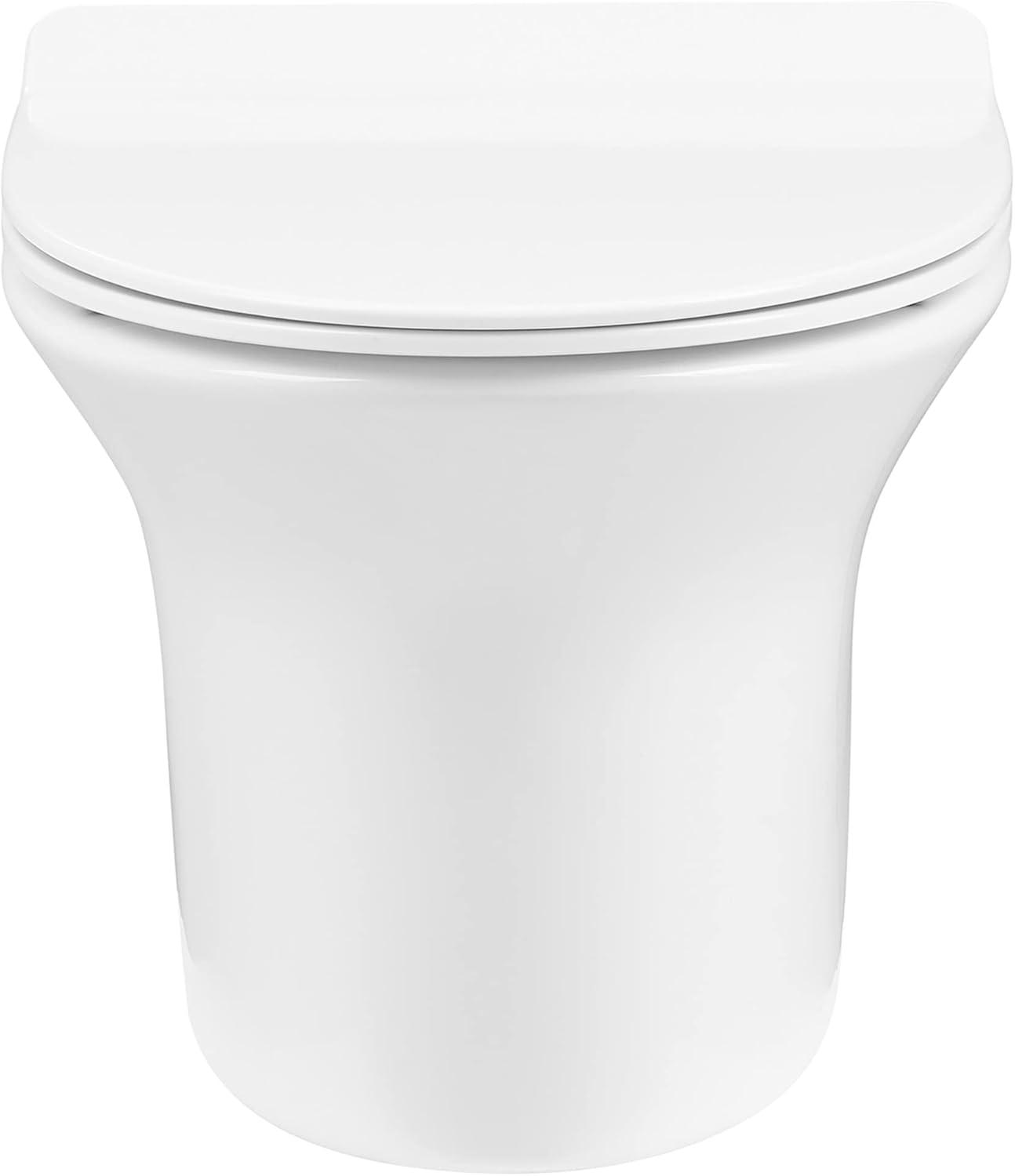 Cascade Wall-Hung Elongated Toilet Bowl