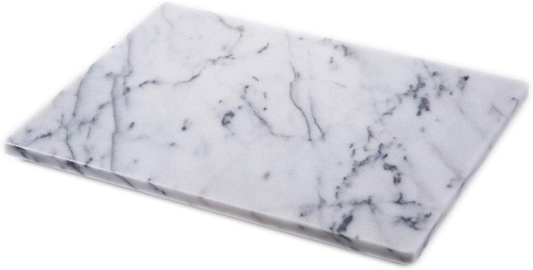 JEmarble Pastry Board 12x16 inch with Non-Slip Rubber Feets for Stability Perfect for Keep the Dough Cool and Chocolate Tempering(Premium Quality)