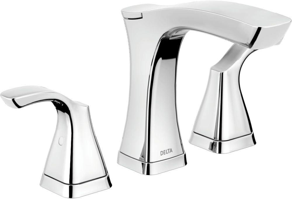 Tesla® Widespread Bathroom Faucet with Drain Assembly and DIAMOND Seal Technology